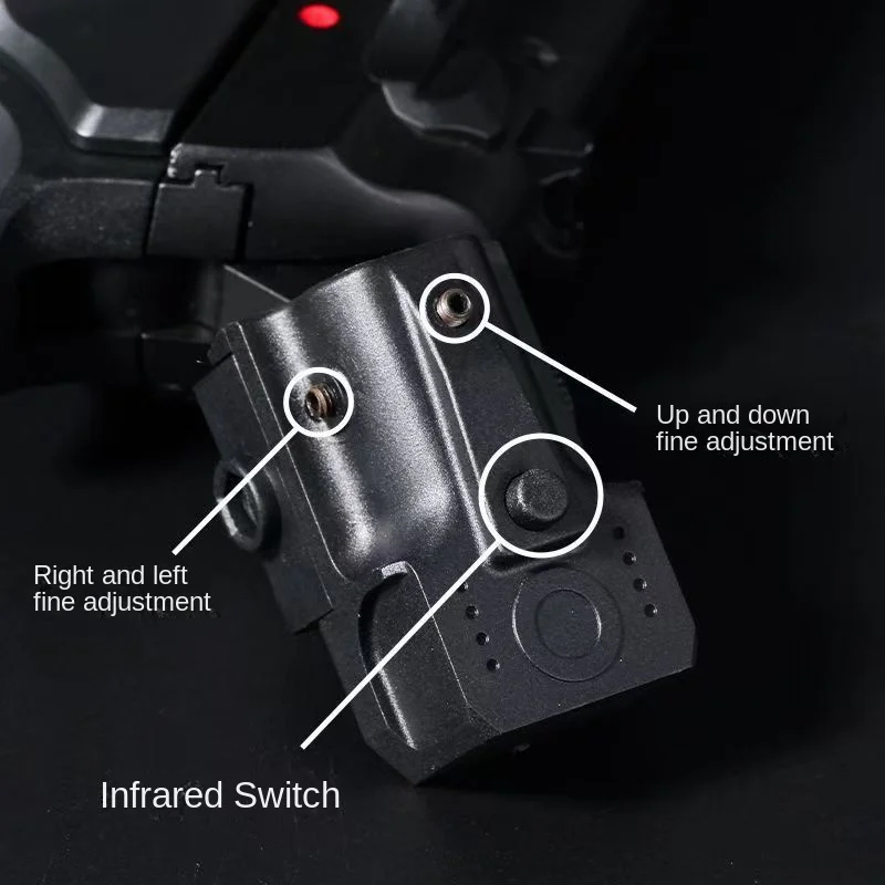 يناسب 20 مللي متر مؤشر ليزر أحمر لعبة السكك الحديدية بنادق الادسنس الصيد CS المباريات وألعاب الحرب قابل للتعديل البصر تكتيكات في الهواء الطلق باستثناء البطارية