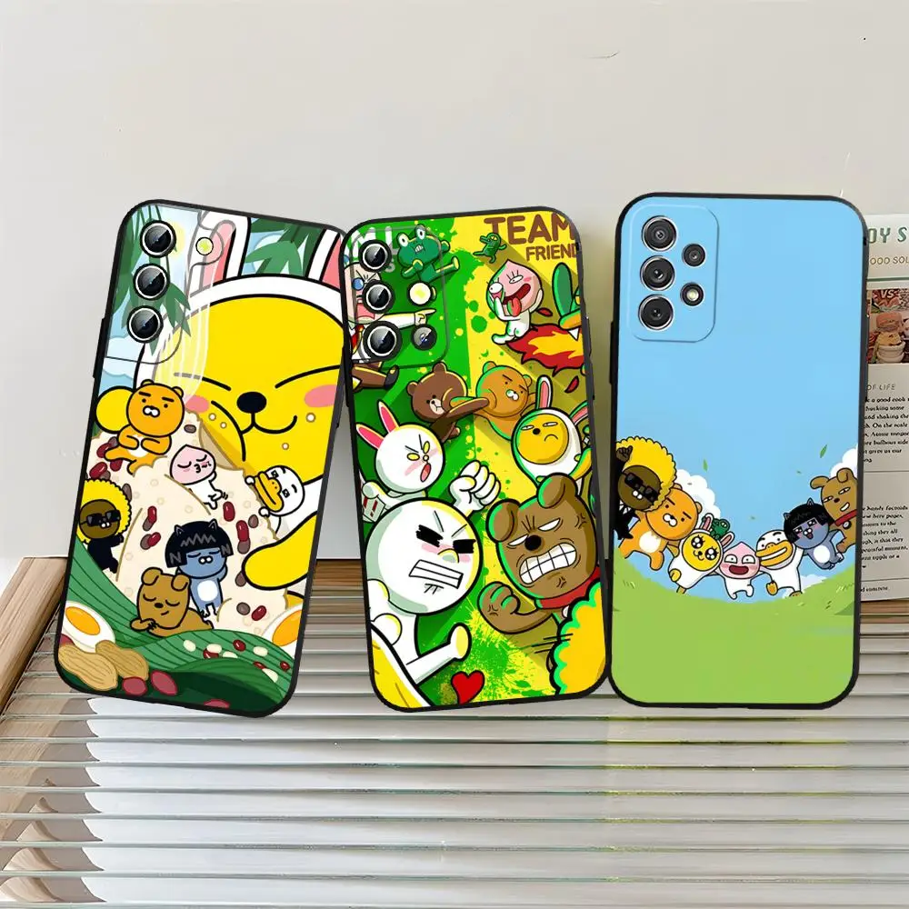 Cartoon K-Kakao F-Friends Phone Case For Samsung S26 S25 S24 Ultra S22 S23 Fe S21 Plus A54 A37 A16 A17 A53 Back Cover