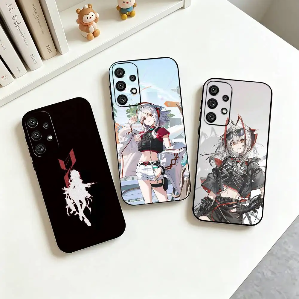 A-Arknights W  Phone Case For Samsung S25,S24,S21,S22,S23,S30,Ultra,S20,Plus,Fe,Lite,Note,10,Black Cover