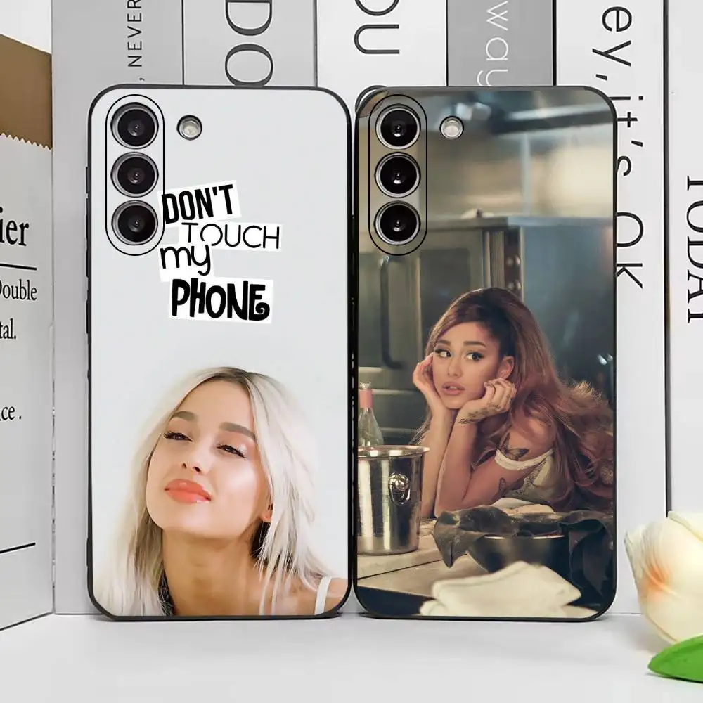 Singer A-Ariana G-GrandeS Phone Case For Samsung Galaxy A73,A72,A71,A70,A53,A52,A51,Soft Silicone Black Cover