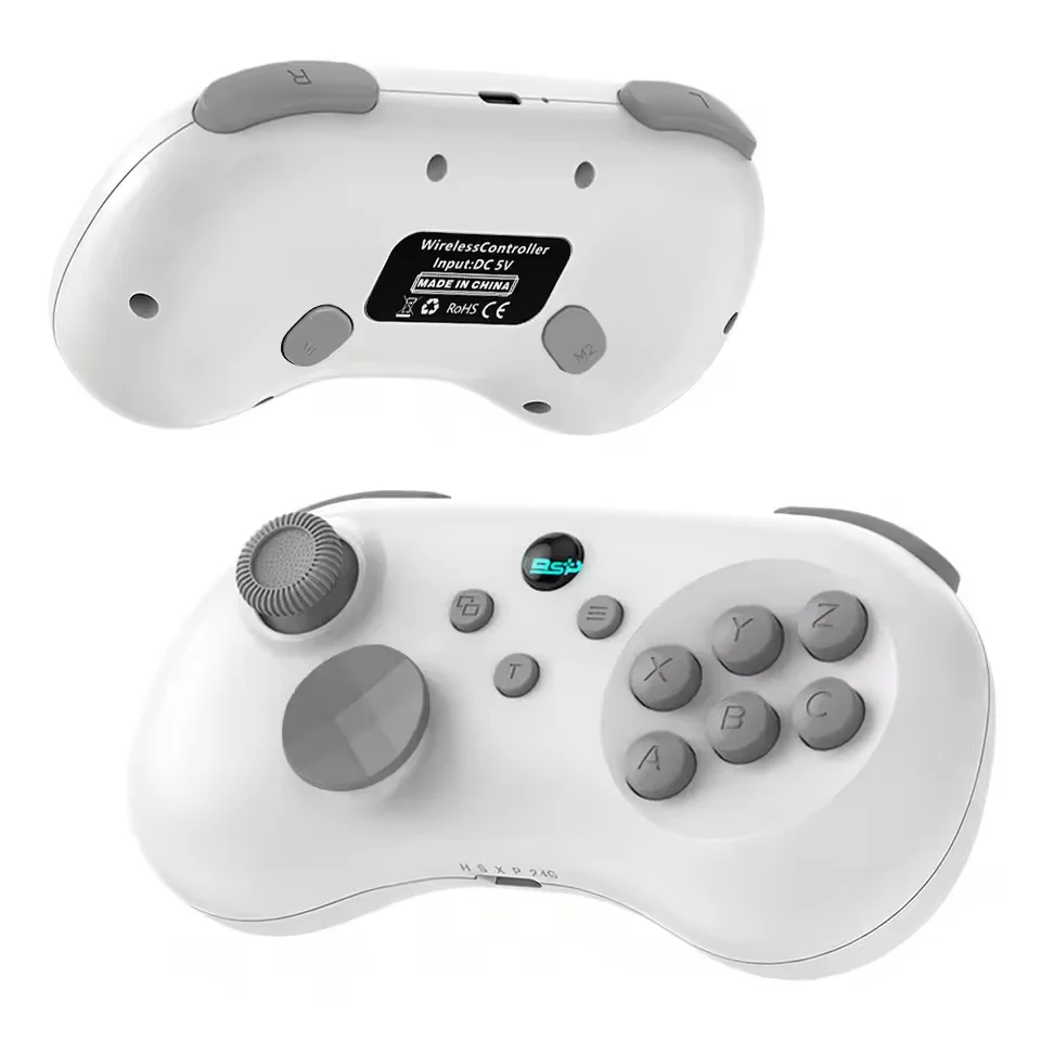 

Six Button Wireless Controller Anti-Drift Hall Effect Gamepad Joypad Turbo & Macro Back Button for Switch Console Windows PC PS4