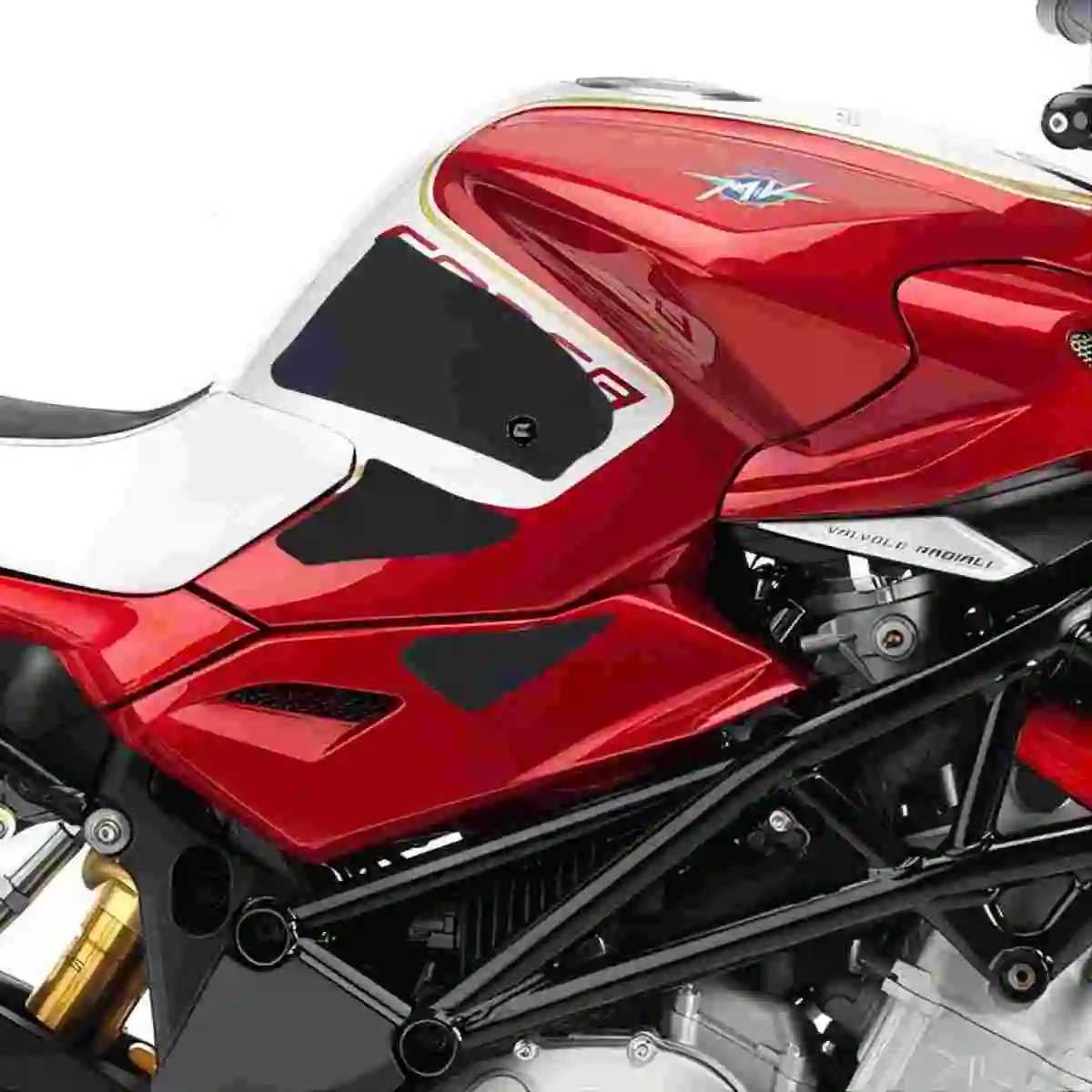 

For MV AGUSTA BRUTALE 990R/1090RR 2010-2019 Tank Traction Grips Pads Silicone Rubber