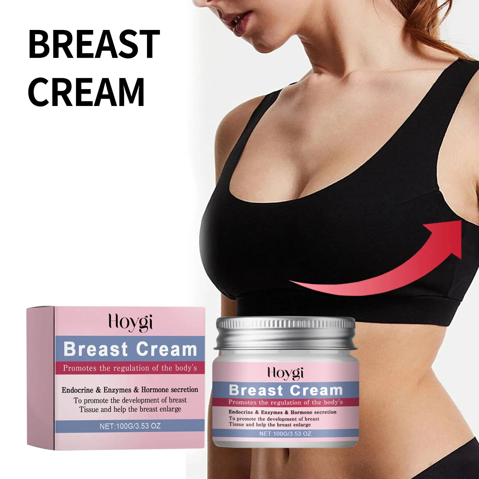 Breast Enlargement Cream Chest Growth Up Increase Tightness Boobs Enhancer Bigger Lifting Moisturizer Massage Bust Plumper Cream