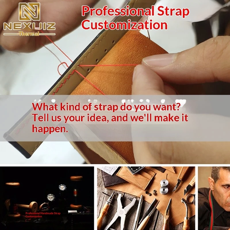 

Специальный кожаный ремешок по индивидуальному заказу из воловьей кожи, крокодиловой кожи, фторкаучук, удлиненный короткий ремешок для часов со специальным интерфейсом