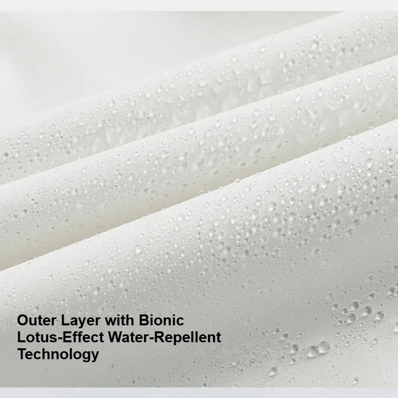 Leichte Winddichte und Wasserdichte Wanderjacke für Damen - Schlanke Passform Kurze Kapuzenjacke mit Lotusblatt-Technologie für Outdoor-Abenteuer – Detail 1