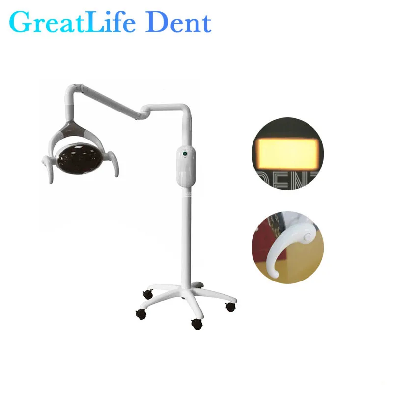 

GreatLife Dent 28w 9 Leds Vertical Mobile Floor Stand Exam Lamp Medical Shadowless Operation Standing Dental Light Led