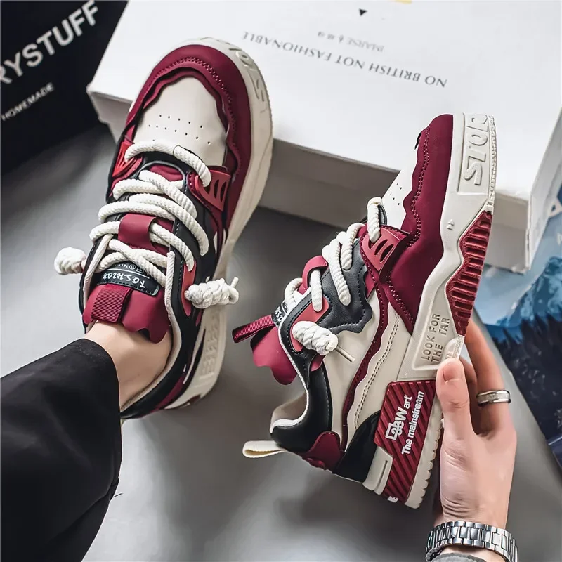 

Versatile Men's Leisure Sneakers Men Lightweight Comfy Sports Walking Shoes Fashion High-quality Chunky Shoes Male Footwear