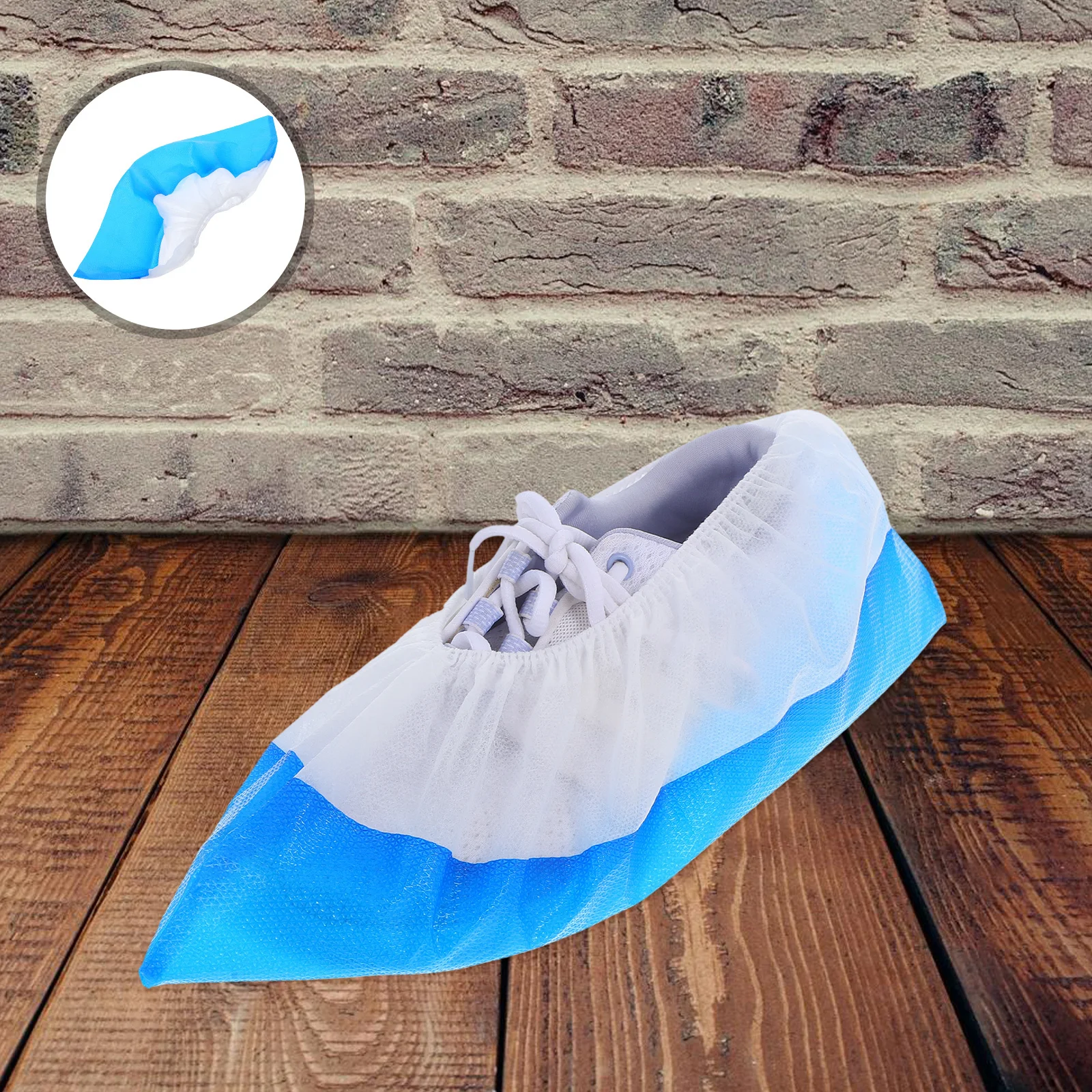 

50pcs Disposable Shoes Covers Non-woven Overshoes Thicken Home Shoes Case Replaceable Indoor Shoe Sleeves Household Shoes Sleeve