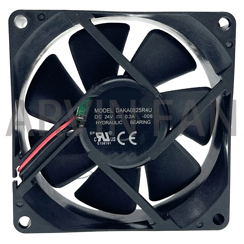 Gloednieuwe Daka0825r4u 8025 8Cm 80Mm Case Fans Dc 24V 0.3a Hoge Snelheid Cfm Rotatie 5000Rpm Koelventilator