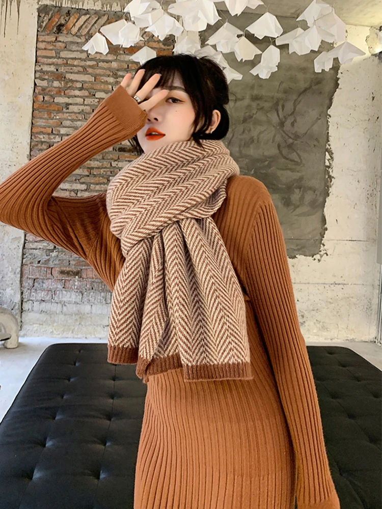 Fashion Imitation Cashmere Women Plaid Scarf Winter High Quality Wrap Thick Shawl Pashmina Female Scarve Foulard Bufanda Stoles