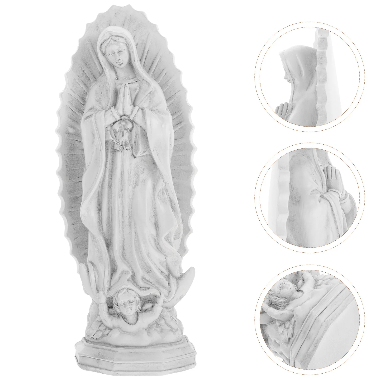 

Alipis Statue Resin Tabletop Decor Outdoor Blessed Ornament Mini Religious Craft Accessory