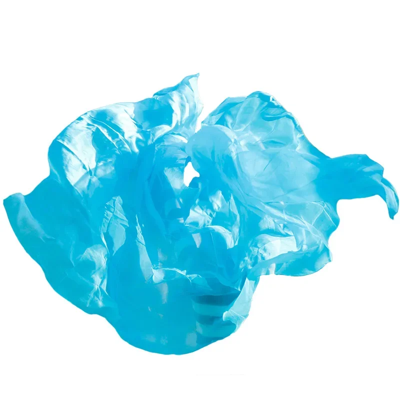 100% シルクパフォーマンスダンスソリッドカラーライトテクスチャベールショール女性スカーフ衣装アクセサリーベリーダンスベール 250 センチメートル x 114 センチメートル