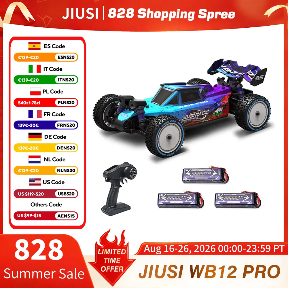 Image of JIUSI WB12 PRO 1/12 Rennwagen 4WD High Speed 80 km/h Bürstenloses ferngesteuertes Auto Offroad-wettbewerbsfähiges Drift-RC-Auto Spielzeug Kindergeschenk