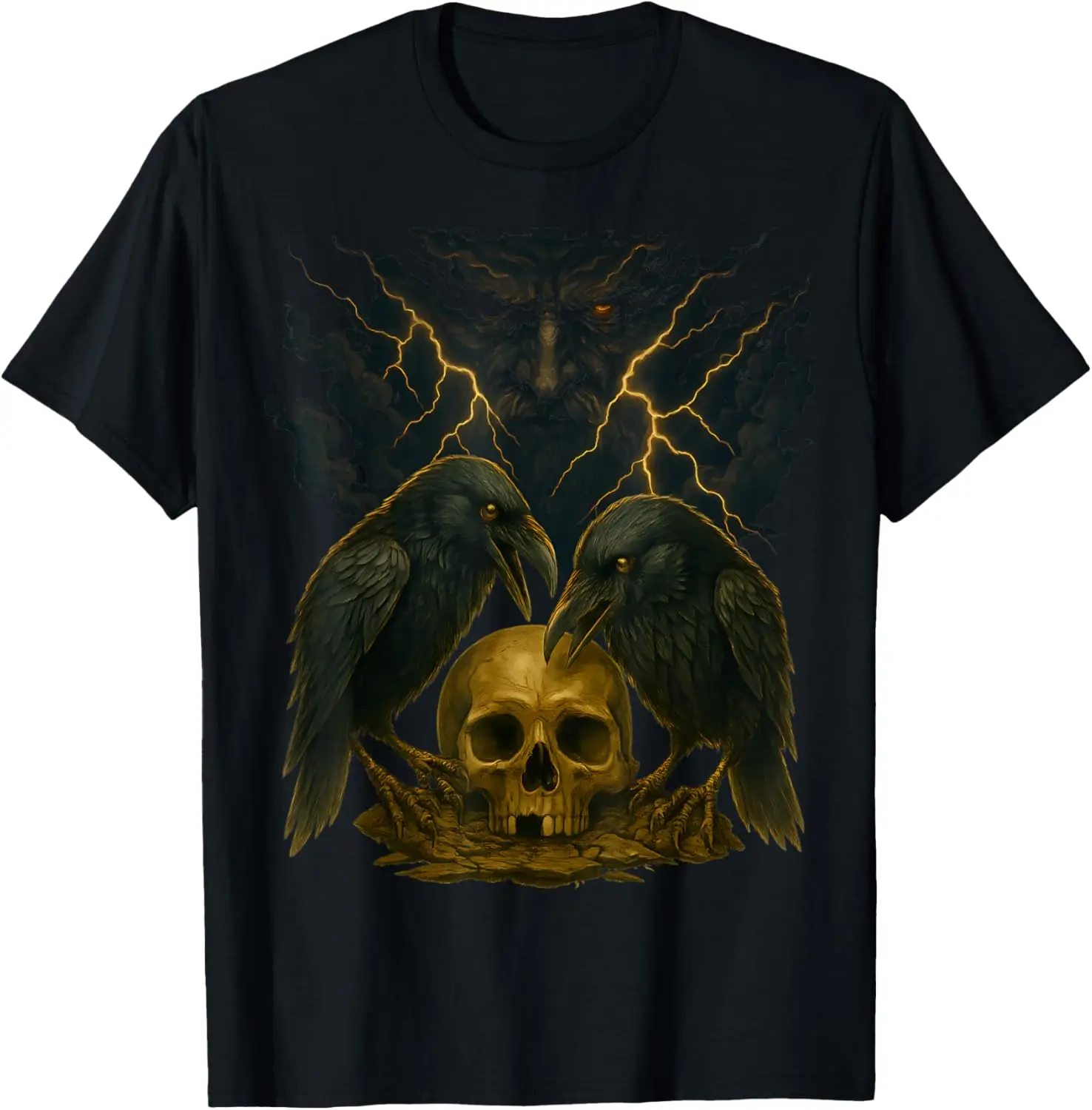 

Odin Ravens Huginn and Muninn Norse Myth Valhalla T-Shirt 100% Cotton O-Neck Short Sleeve Summer Casual Mens T-shirt Streetwear