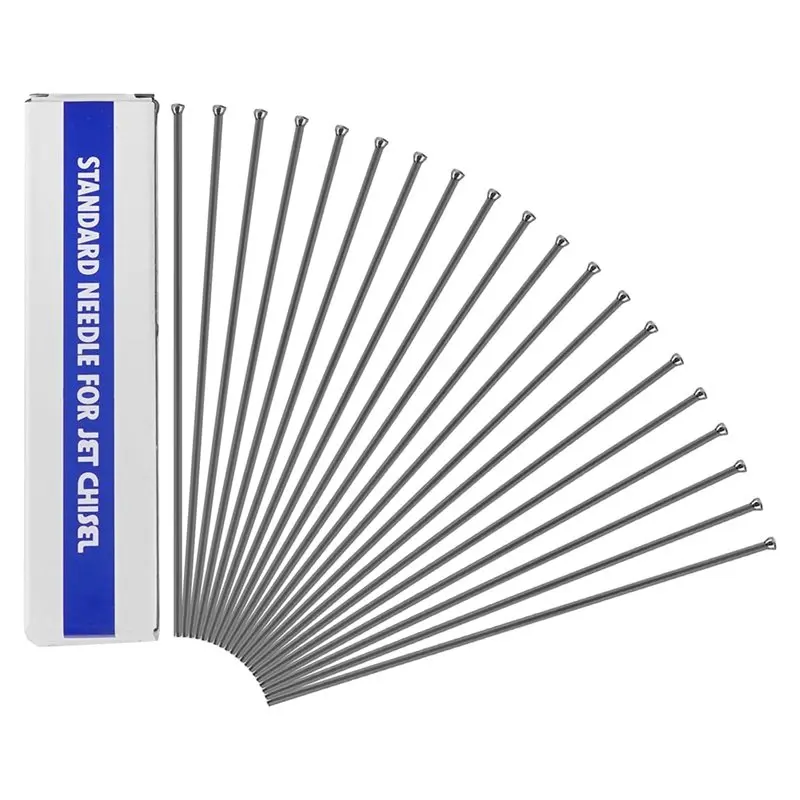 

Иглы для удаления накипи ABBN из марганцовистой стали, усиленные, 100 шт., 3x180 мм, для пневматического и электрического игольчатого скалера