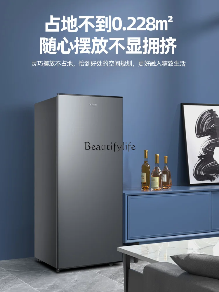 Vertical freezer 128L small freezer fast freezing commercial storage energy saving refrigerator