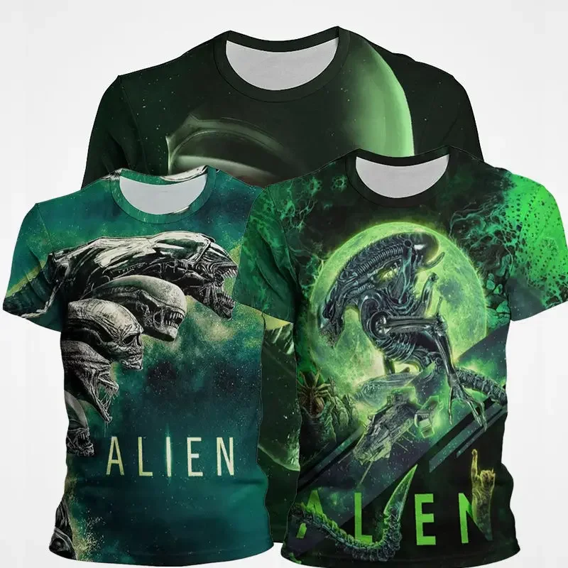 

Movies Alien Mutation 3d Print Tshirt Men Women Fashion T-shirt Kids Hip Hop Tops Tees Graphic T Shirt Men Clothes Boy New