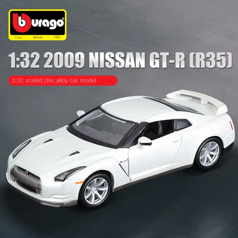 

Bimeco 1:32 Nissan 2009 Nissan GT-R R35 Имитация спортивного автомобиля из сплава Модель автомобиля Игрушка