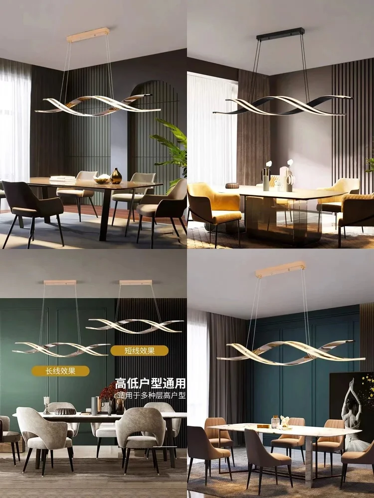 

MZISOSOD Modern Geometric Pendant Light for Kitchen Dining Room LED Chandelier for Home Decor Minimalist Hanging Light