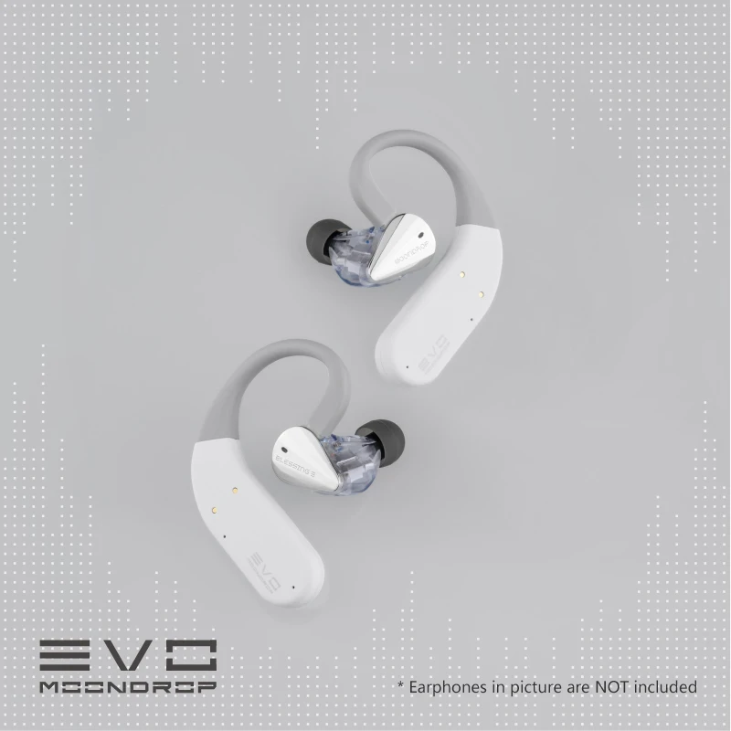 Imagem -02 - Moondrop-evo Hi-fi True Wireless Bluetooth 5.2 Ear-hook Dual Es9318 Suporte Dac Aptx hd 2pin 078 Milímetros