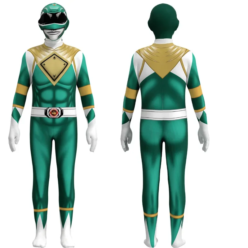 Fantasia Power Samurai Rangers Cosplay Costume Adult Kids Morpher Mighty Morphin Mask Jumpsuit Zentai Suit Halloween