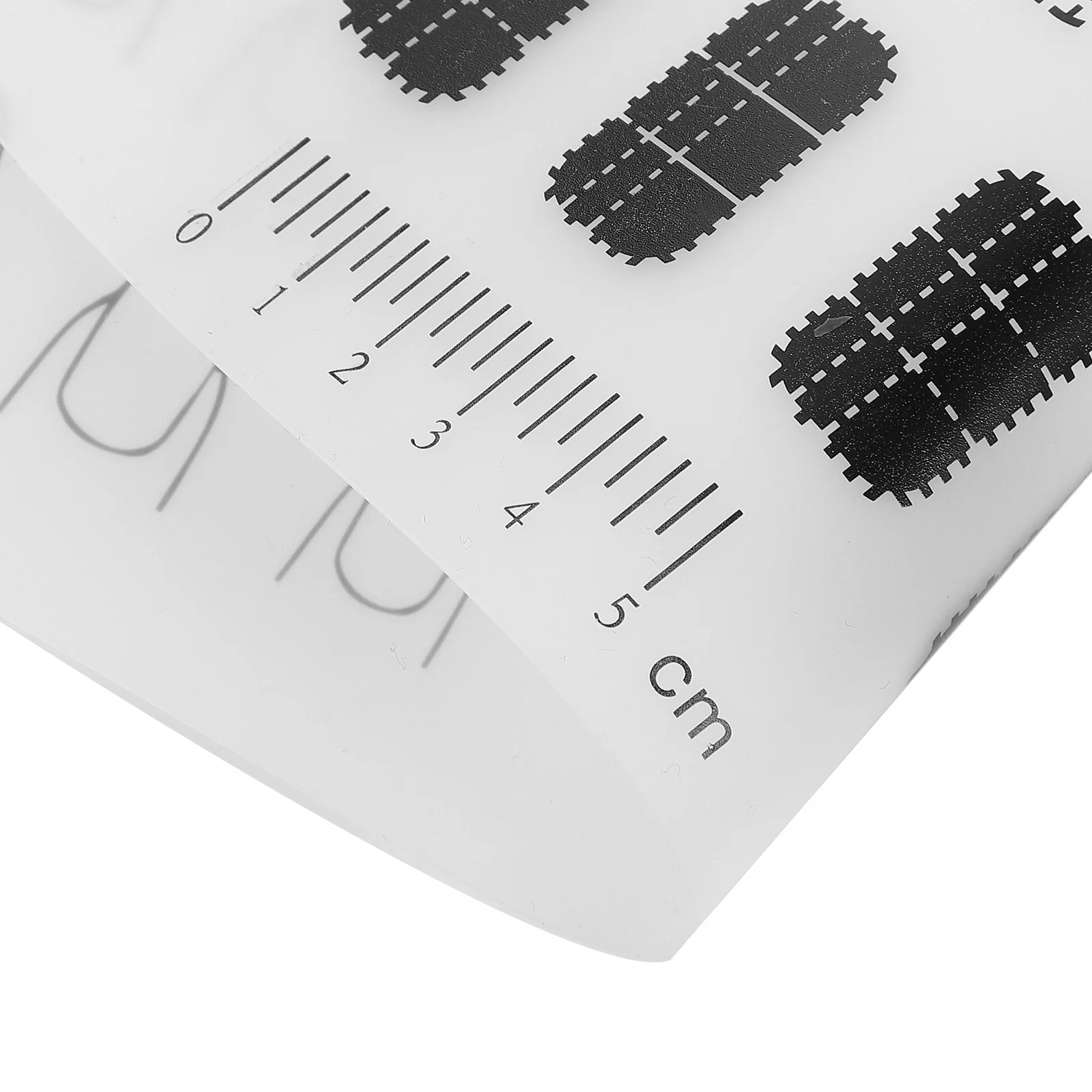 

Nail Art Stamping Mat Silicone Stamping Plate Nail Polish Practice Pad Manicure Mat Black Area for Color Testing Table Cover (B