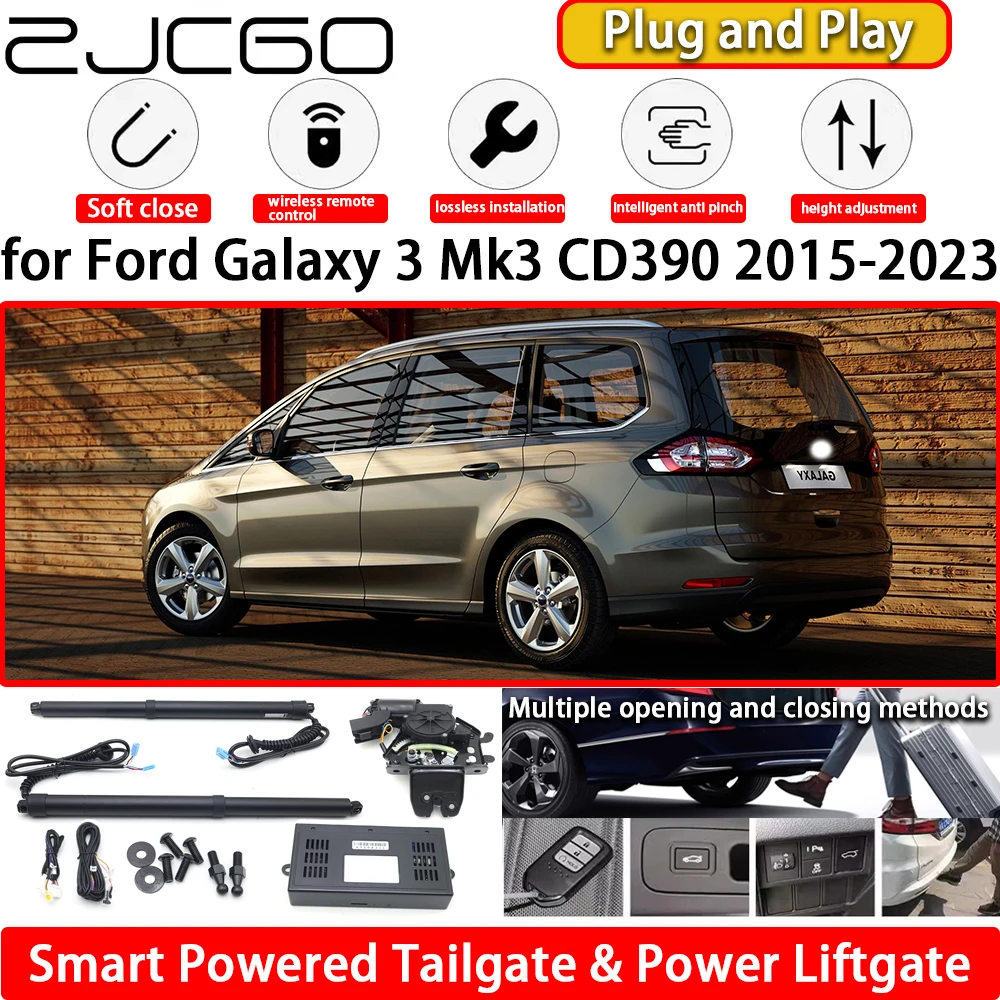 

ZJCGO for Ford Galaxy 3 Mk3 CD390 2015-2023 OEM Automatic Electric Powered Tailgate Power Liftgate Tail Gate Lift Kit System