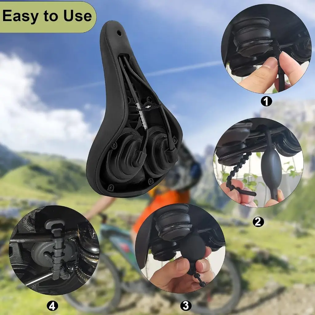 Airtag Bike Mount for Hidden Under Seat, Bike Anti Theft Case Air Tag, Mount Anywhere, Loop Holder for Luggage, Bike, Scooter
