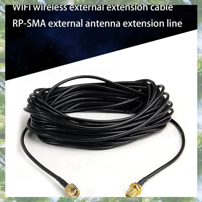 

Премиум-2 шт. 20 м удлинительные кабели SMA между мужчинами и женщинами коаксиальный удлинительный кабель Wi-Fi маршрутизатор антенна антенна медный позолоченный кабель