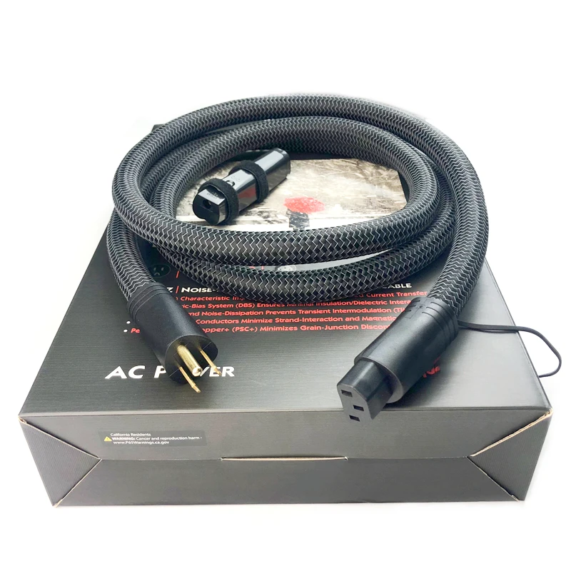 New Blizzard High-Purity True-Concentric Hi-Fi Audio AC Power Cable US / EU Plug with 72V Battery Dielectric Bias System