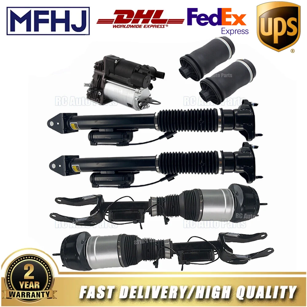 8Pcs Air Suspension Set New For Mercedes GL ML CLASS X166 W166 1663201413 1663206813 1663207013 2923200600 1663200325 1663200725