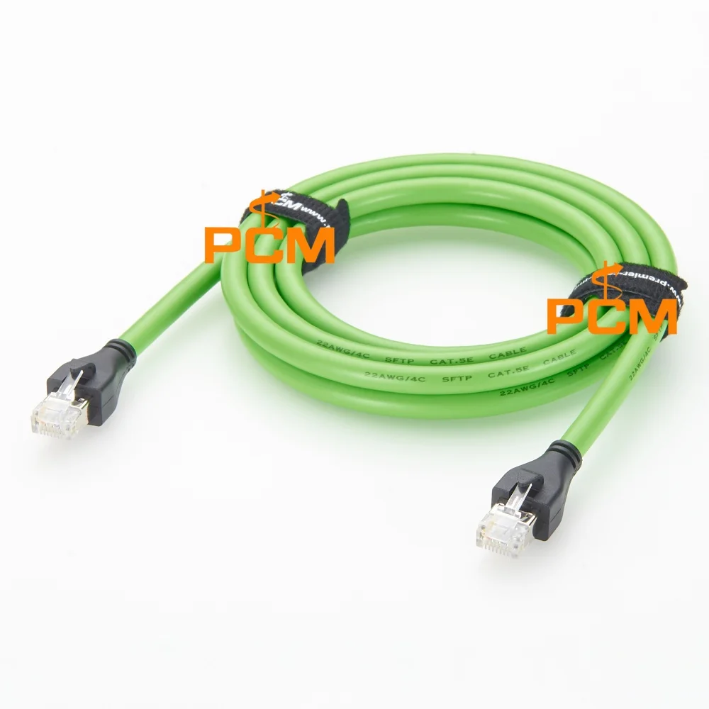 Industrielles RJ45 Ethernet-Kabel CAT6A Abgeschirmtes LAN-Netzwerkkabel Gigabit-Datenübertragungskabel IP67 Wasserdicht – Detail 1