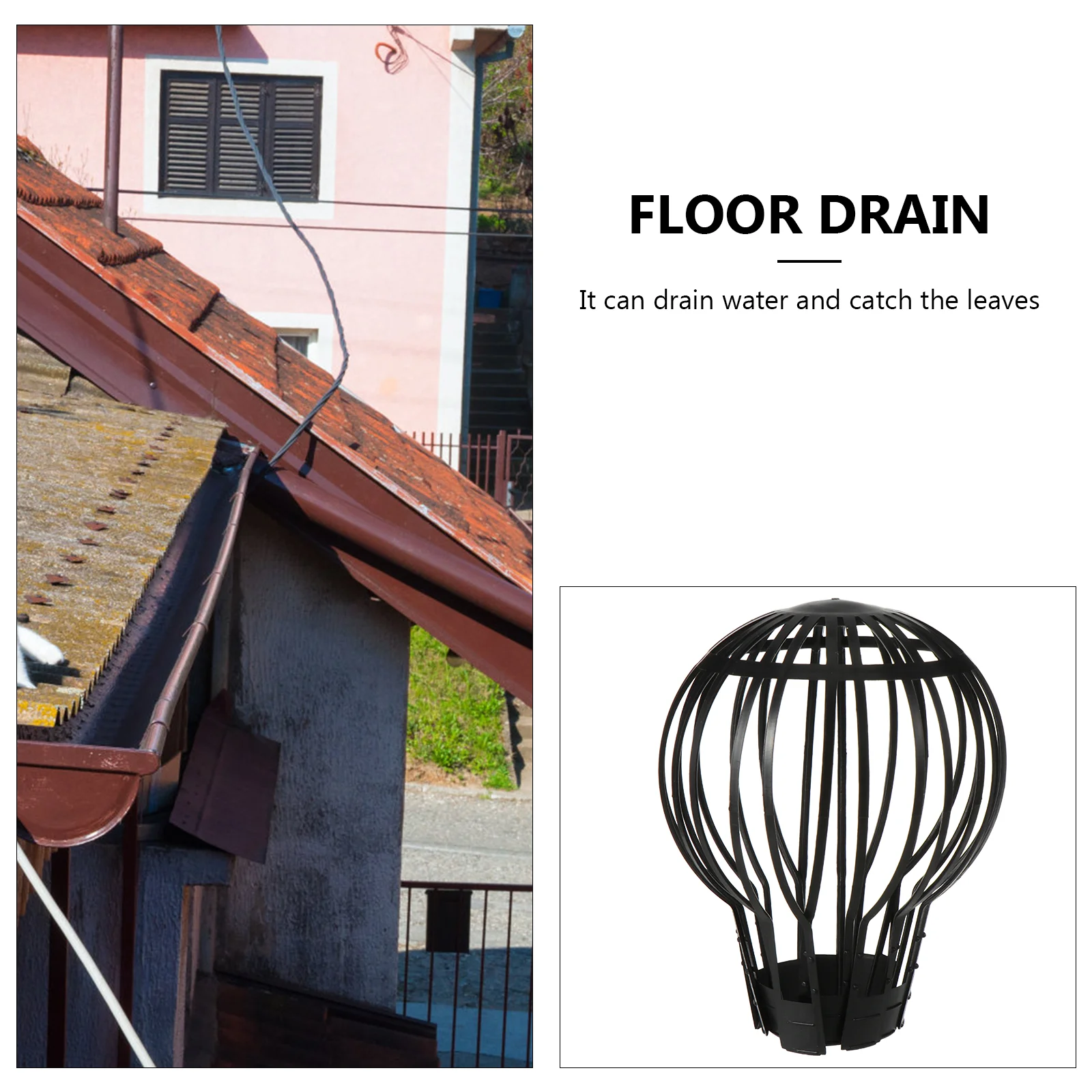 4pcs Anti- Floor Drain Rooftop Sink Filter Floor Drain Gutter Strainer