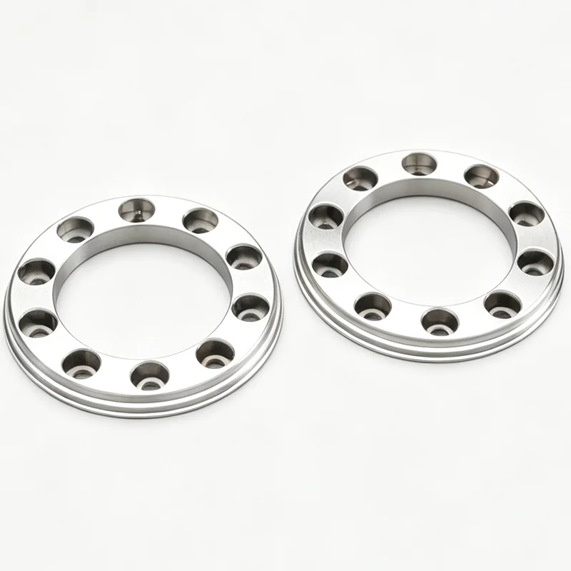 LXYRC 2pcs Metal Simulation Through-hole Protective Ring for 1/14 Tamiya RC Truck for SCANIA 770S for VOLVO BENZ Arocs MAN