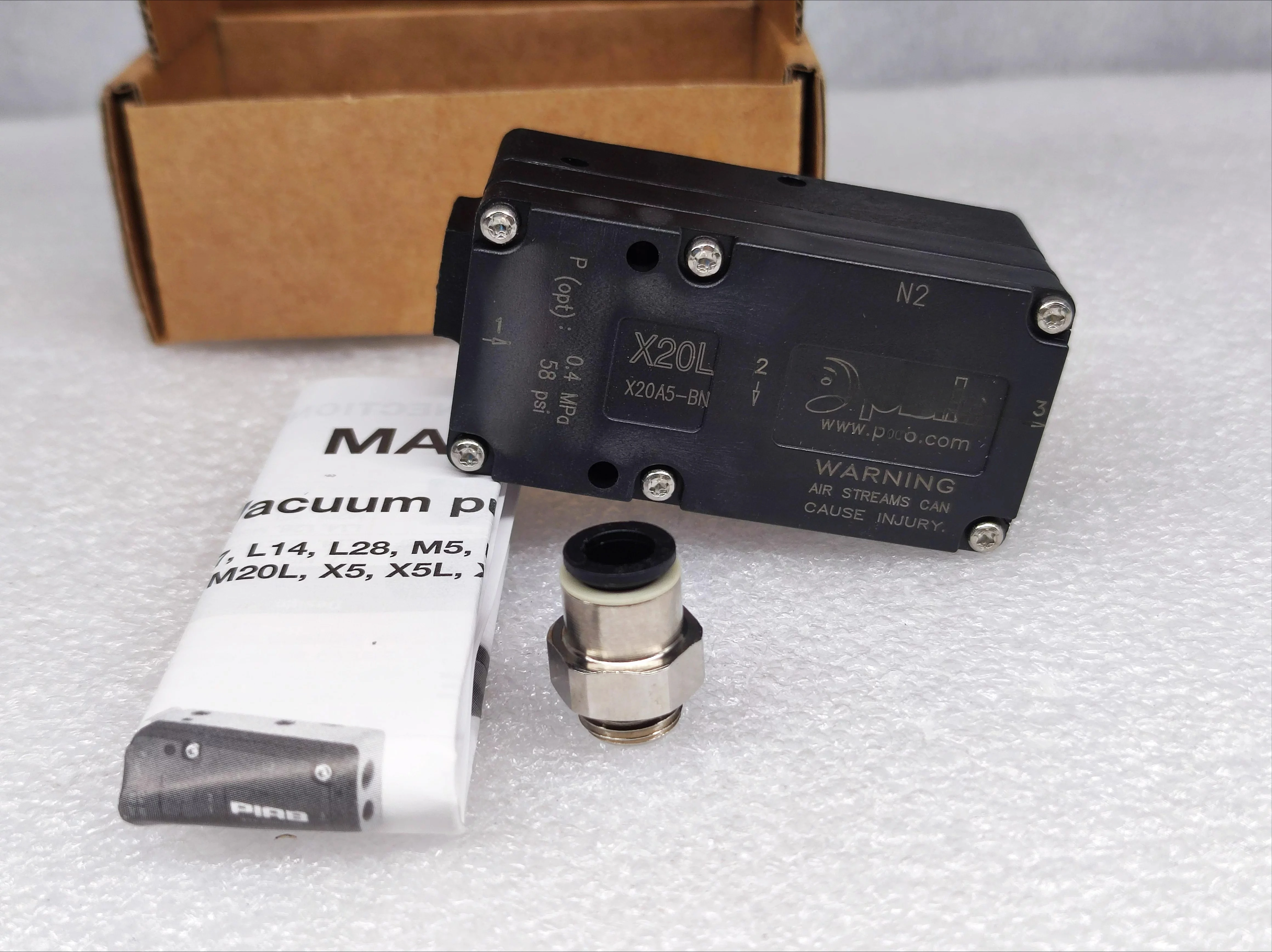 

3222278 Vacuum Generator X20L X20A5-BN New Original Packaging