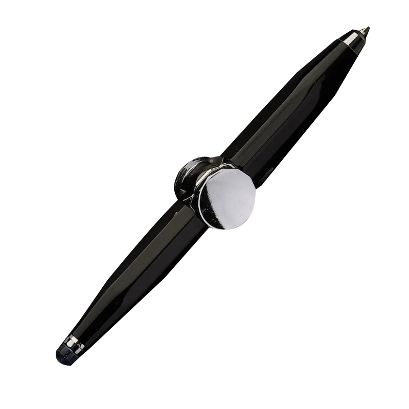 

Writable Spinner Pen with LED LIght Metal Spinning Pen Decompression Ballpoint Pen for Kids Teens Student Stress Relief