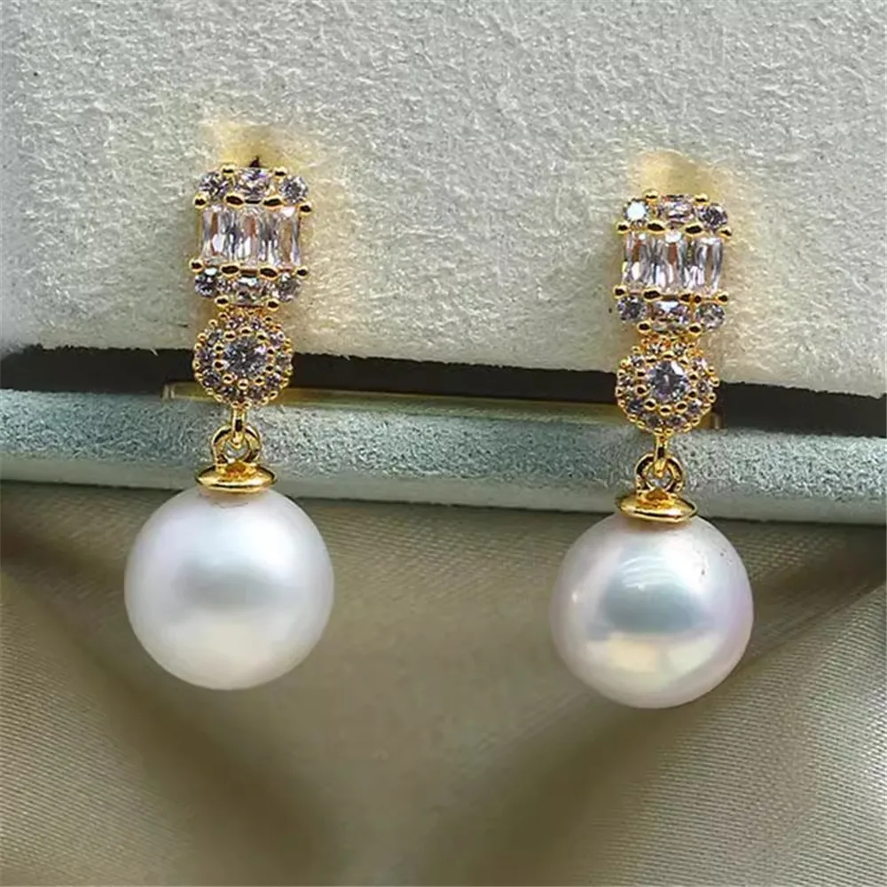 

Gold Plated Pearl Earring Settings, DIY Jewelry Making Supplies, Blank Ear Stud Bases for Handmade Accessories, No Pearl