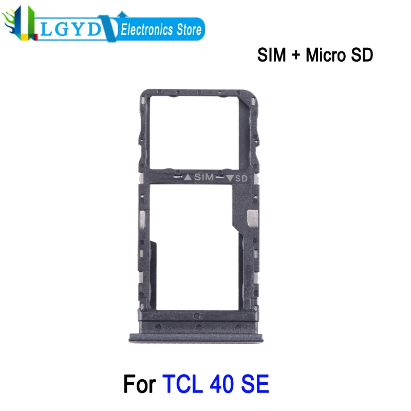 SIM + Micro SD Card Tray For TCL 40 SE Phone Replacement Part