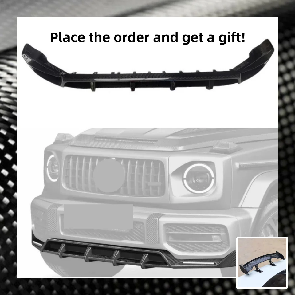 

Dry Carbon fiber Front Lip Front shovel for Mercedes Benz G-Class G500 G400 G63 W464 modified Car Accessories