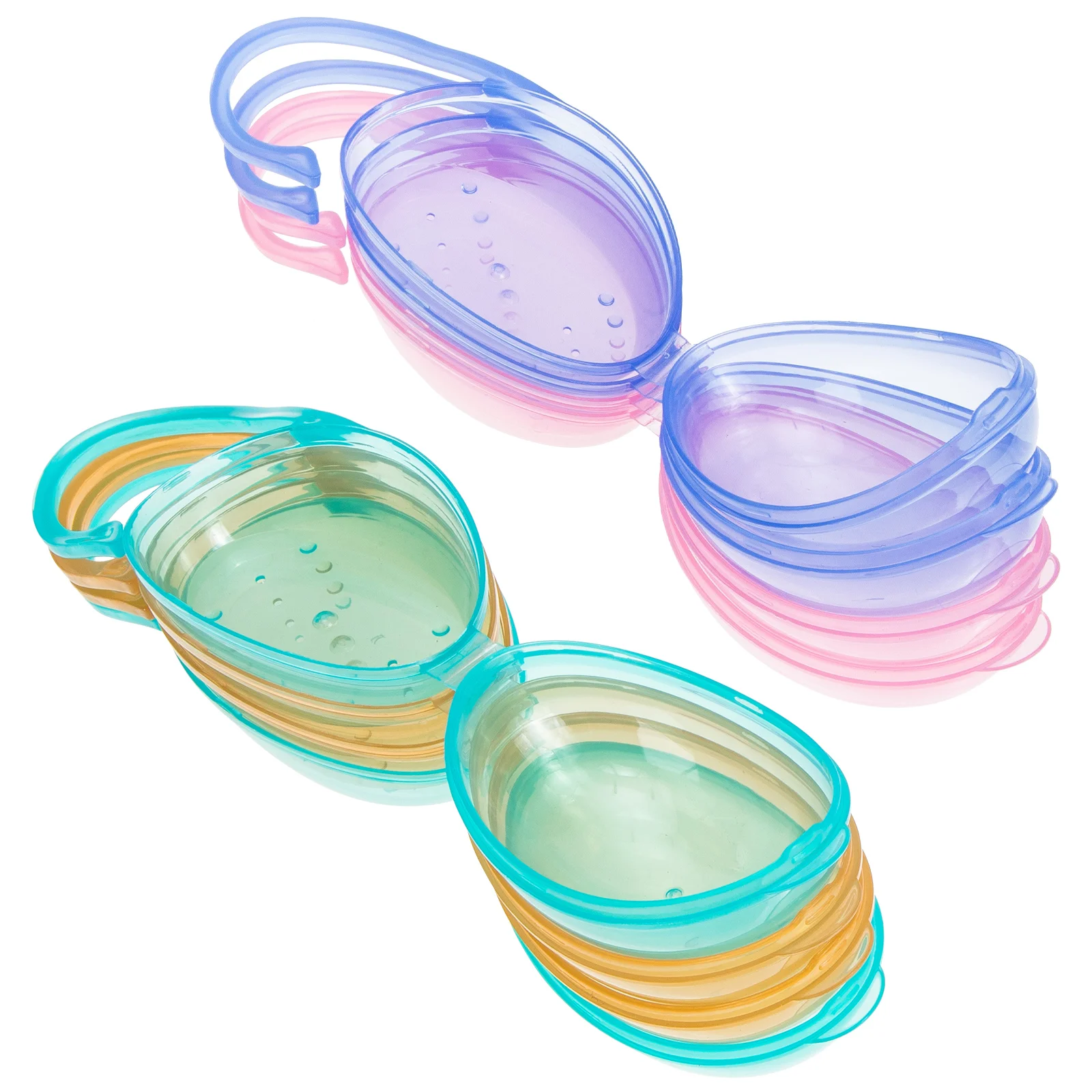 

8 Pcs Pacifier Box Storage Container Plastic Holder Dust-proof Pp Case Carrying Baby