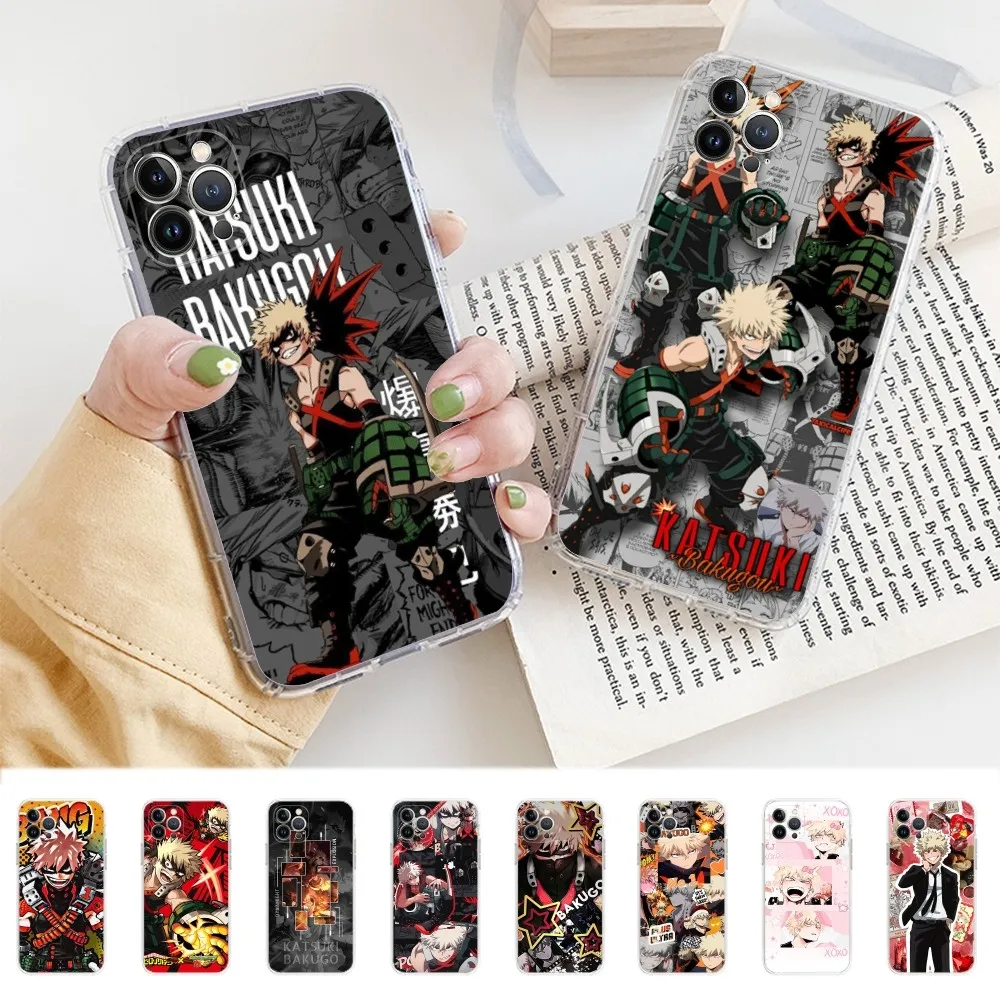 

Bakugo Katsuki Phone Case For iPhone 16 15 14 11 12 13 Mini Pro XS Max Cover 6 7 8 Plus X Funda Shell