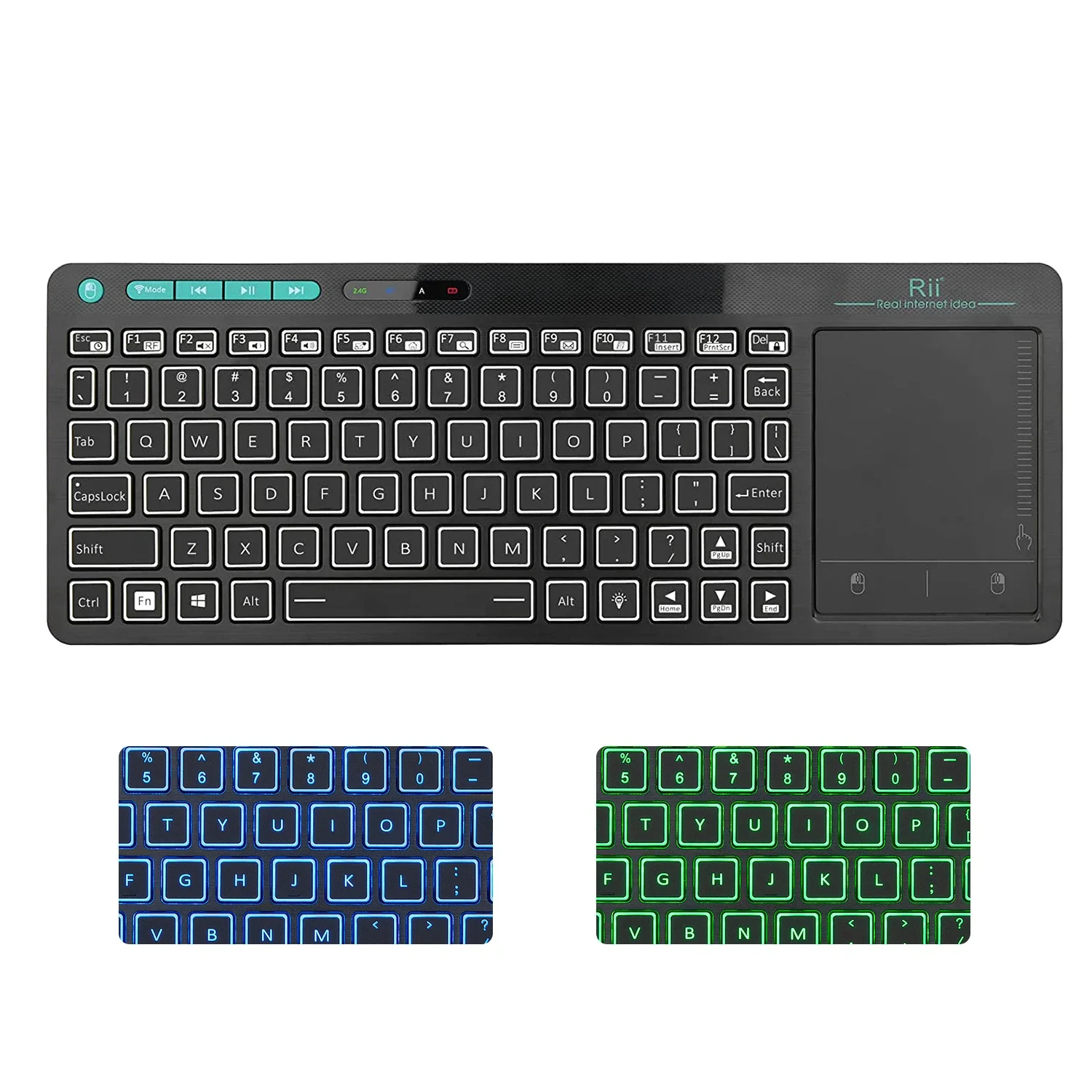 K18Plus/K18S 2.4G Wireless Keyboard with Touchpad Mouse Number Numeric USB Backlit  For Android TV BOX Smart TV