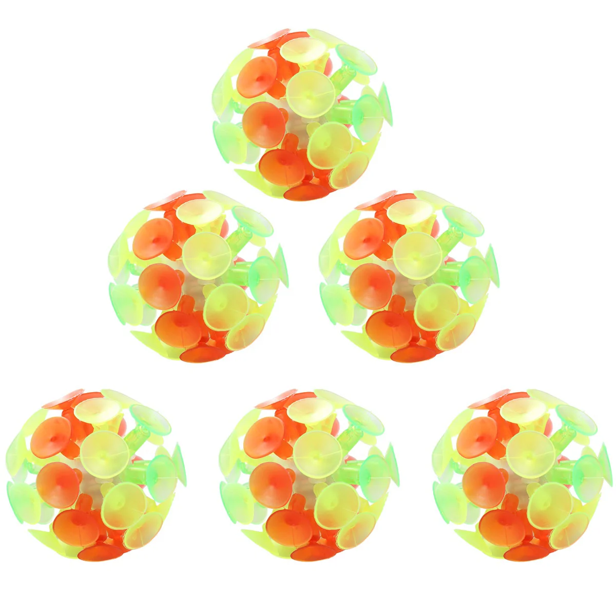 

9pcs Children's Suction Ball Toys Glowing Parent-child Interaction Sucker Ball Kids Plaything Party Toy for Boys and Girls