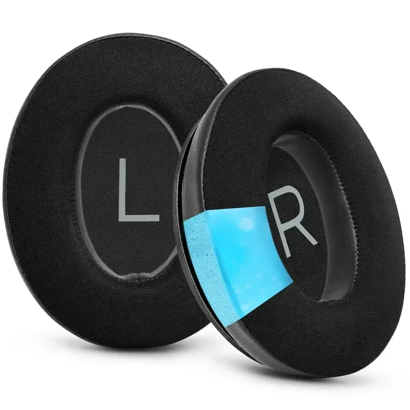 Almohadillas QuietComfort QC45 de gel refrescante, compatibles con almohadillas de repuesto Bose qc 35/35ii con espuma de aislamiento de ruido