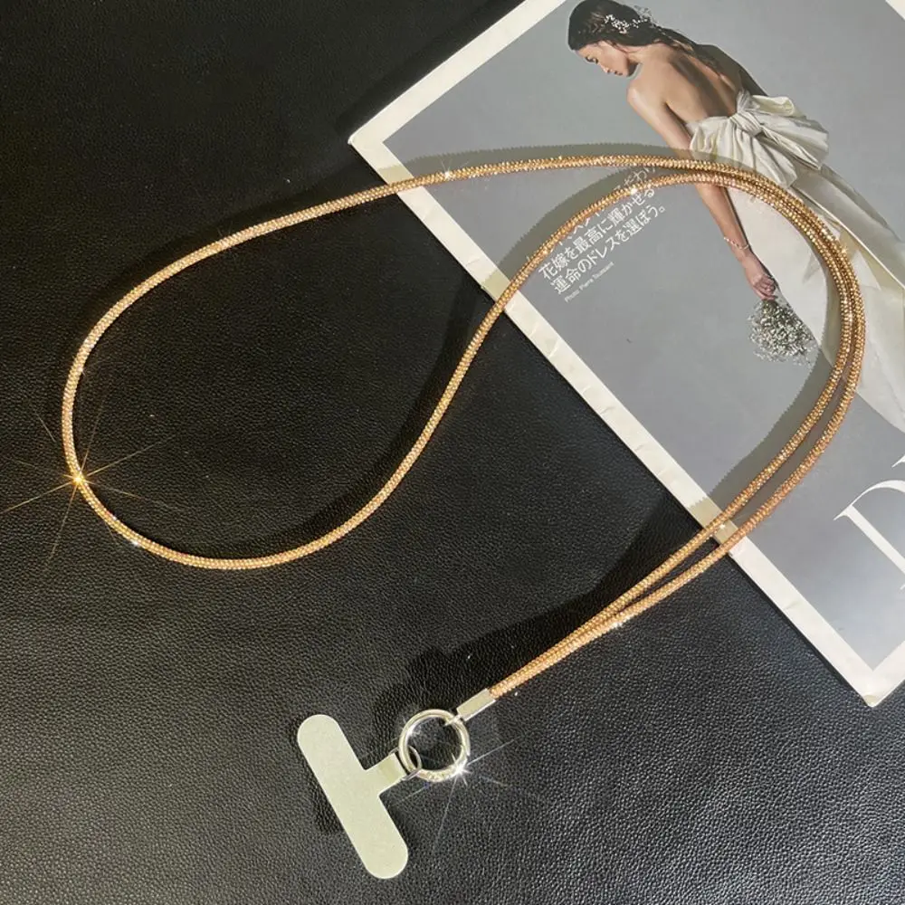 

Keychain Crystal Rhinestone Phone Lanyard Bright Bling Bling Phone Case Chain Straps Phone Anti-lost Rope Phone Accessories