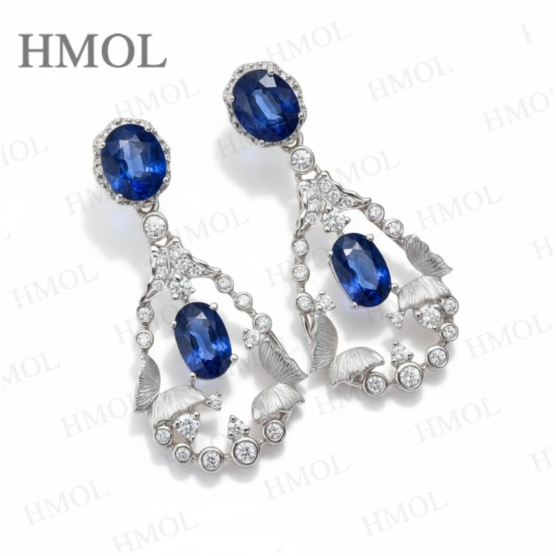 

Цветные серьги с драгоценными камнями овальной огранки, серия 925, серебро, подарок, гипоаллергенные, устойчивые к выцветанию, подвески для прямых продаж с фабрики