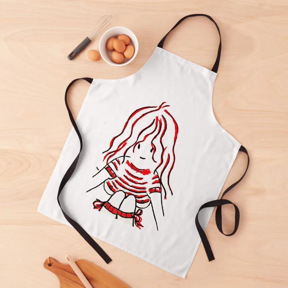 MYLENE FARMER DRAWING Apron For Home Accessories Waterproof Kitchen Apron Woman