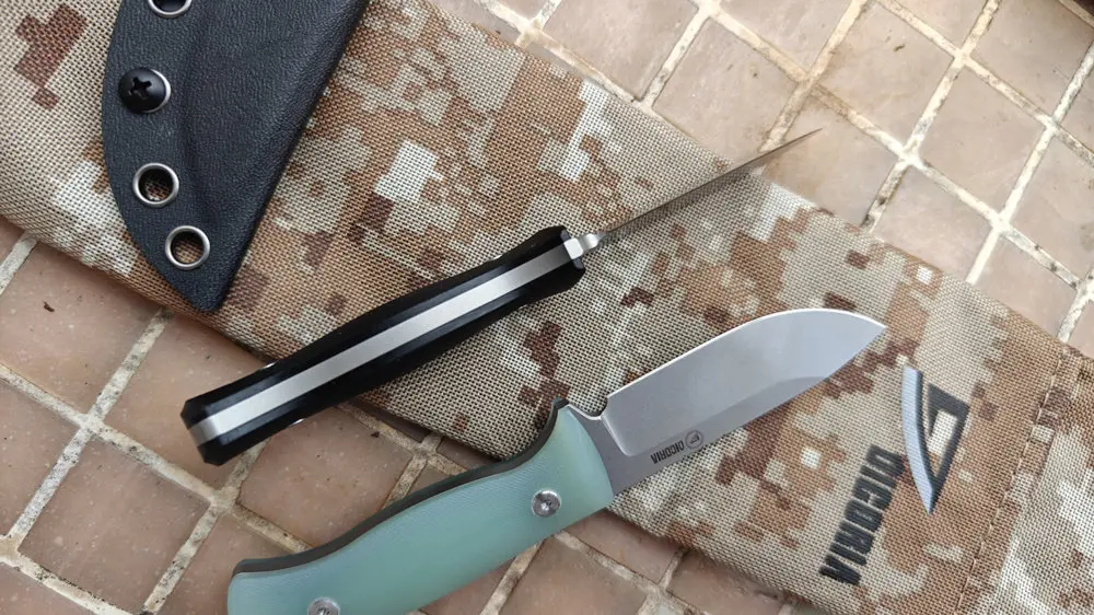 DICORIA Маленький DK18 SANDVIK 14C28N Стальной нож с фиксированным лезвием G10 Ручка KYDEX Ножны Охота Прямой лагерь Выживание Открытый EDC Инструмент