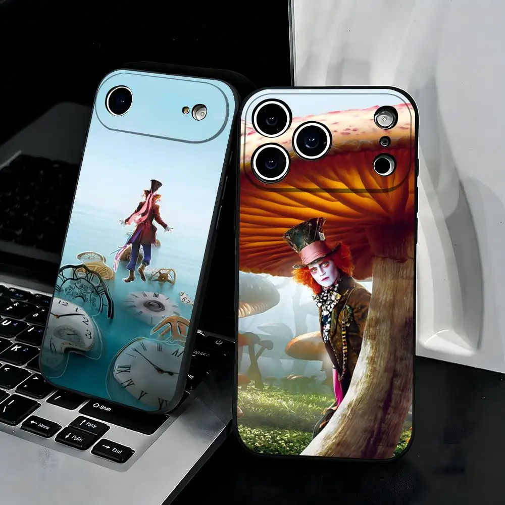 Film A-Alice im Wunderland Handyhülle für iPhone 17 Air 16 E Pro Max 15 14 13 Mini 12 Pro 11 Max Plus Schwarze Softshell-Hülle