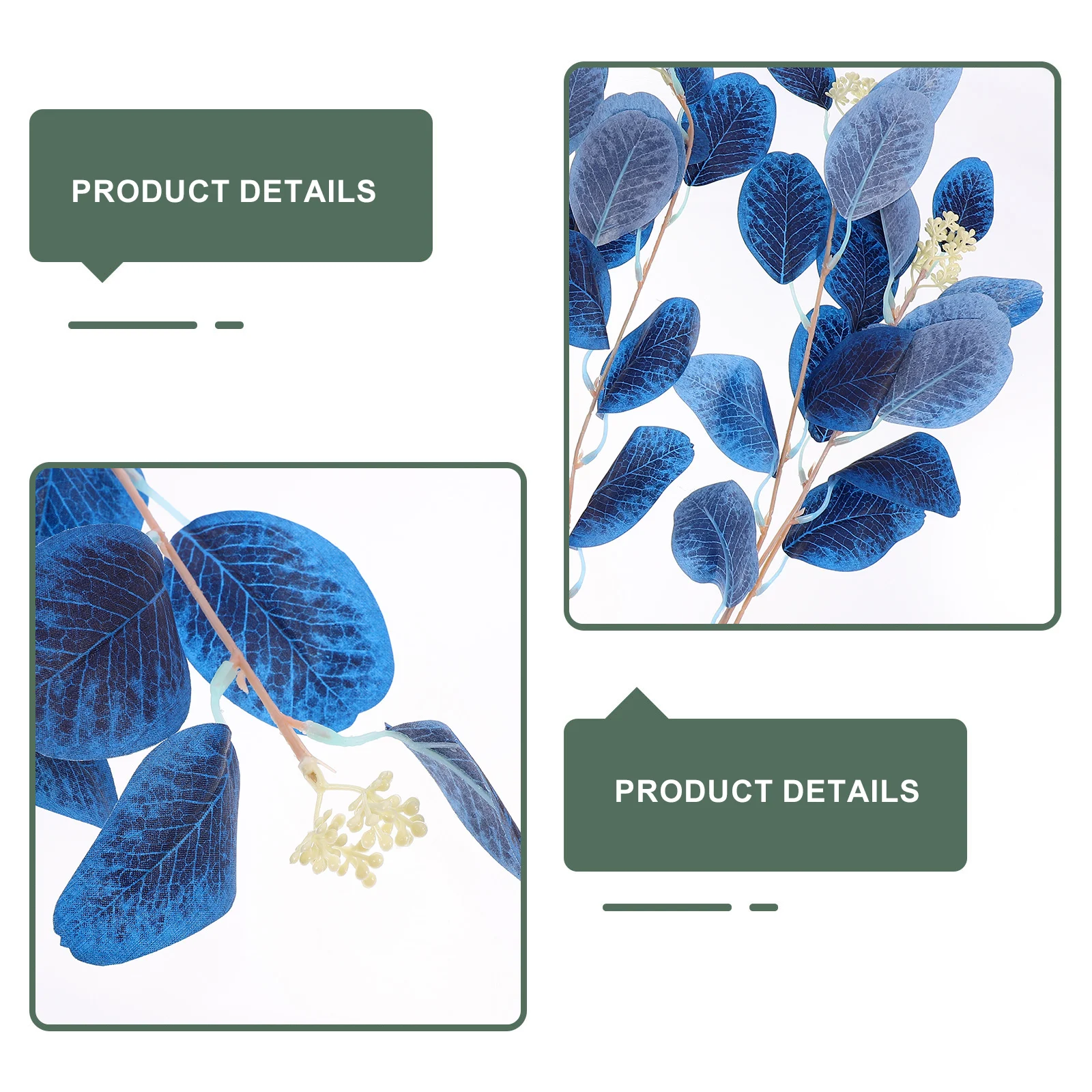 

3 Pcs Faux Fake Eucalyptus Foliage Fake Eucalyptus Leaves Foliage Plants Decor Plants Safe Pets